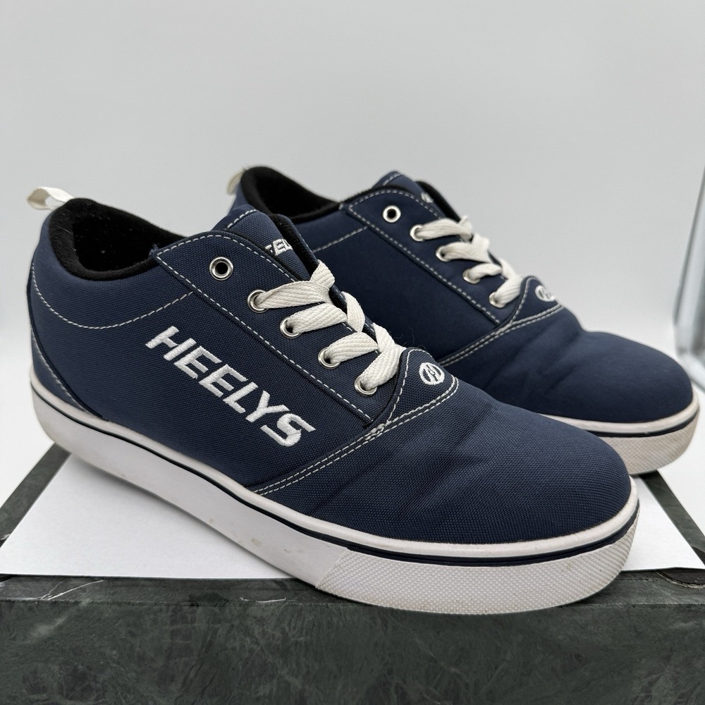 Heelys Pro 20 Men's Shoes Size 9 Blue White Lace Up Sneakers/Roller Skater